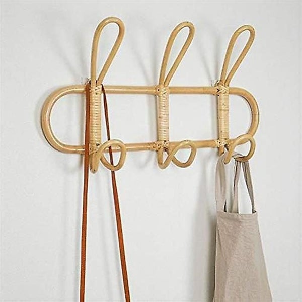 Rattan Wall Hook Children's Clothing Storage Rack Decorative Hanger For Childre Carousel 2