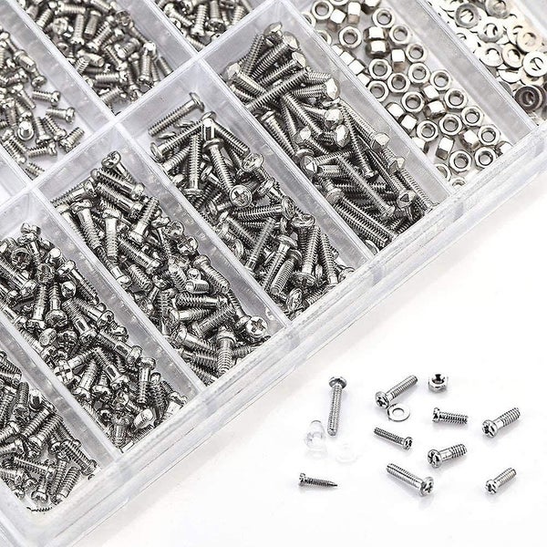 Eyeglass Repair Kit Stainless Steel Screw In Assorted Size With Precision Scre Carousel 2