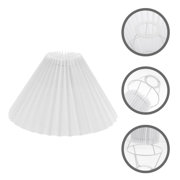 1pc Pleated Cloth Light Shade Unique Light Cover Stylish Chandelier Cover Carousel 2
