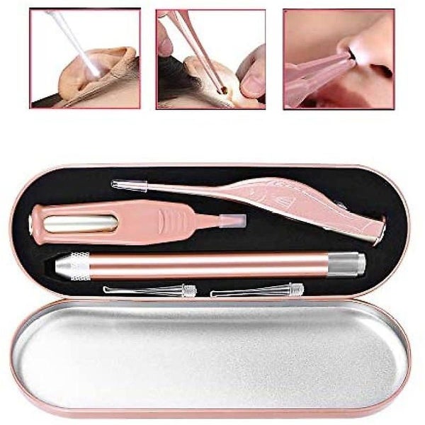 3-piece Led Light Ear Pick Set: Earwax Removal And Nose Cleaning Tools Carousel 1