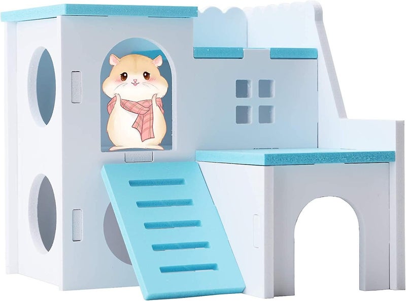 Small Animal Home Hamster Villa House Doing Exercise And Having Fun In The Pla Carousel 1