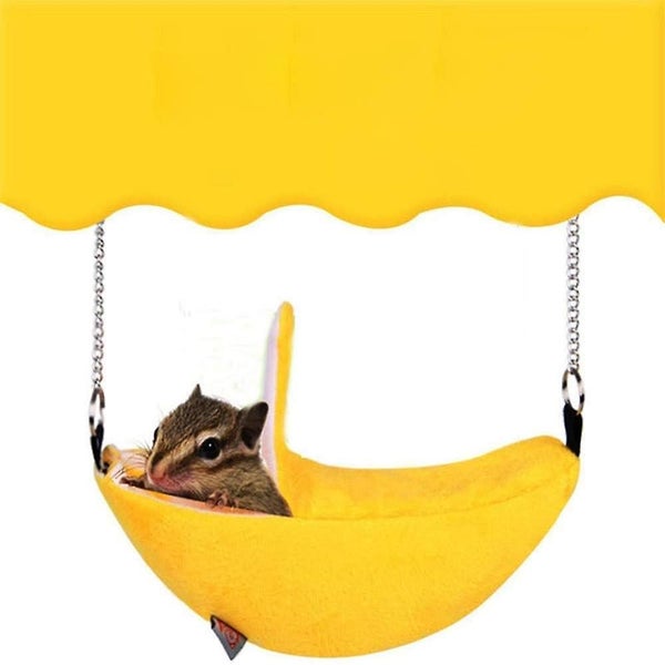 Small Animals Cotton Cage Sleeping Nest Hamster Hanging House Hammock Banana D Carousel 5