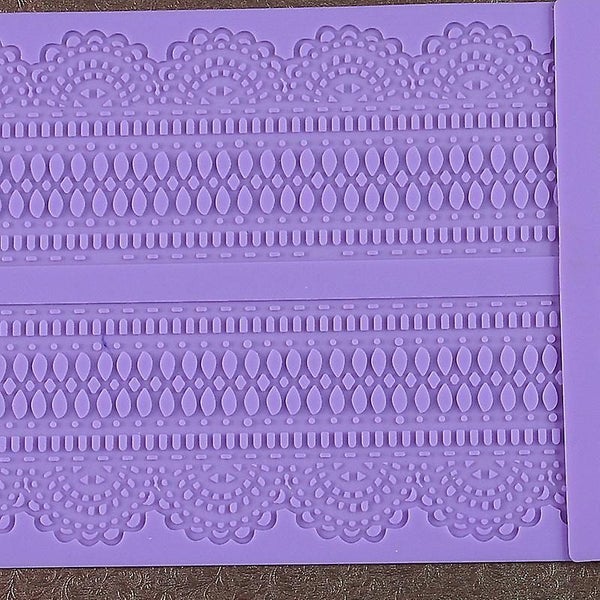 Silicone Molds Fondant Cake Lace Embossed Cake Molds Icing Lace Mats Cake Fond Carousel 1
