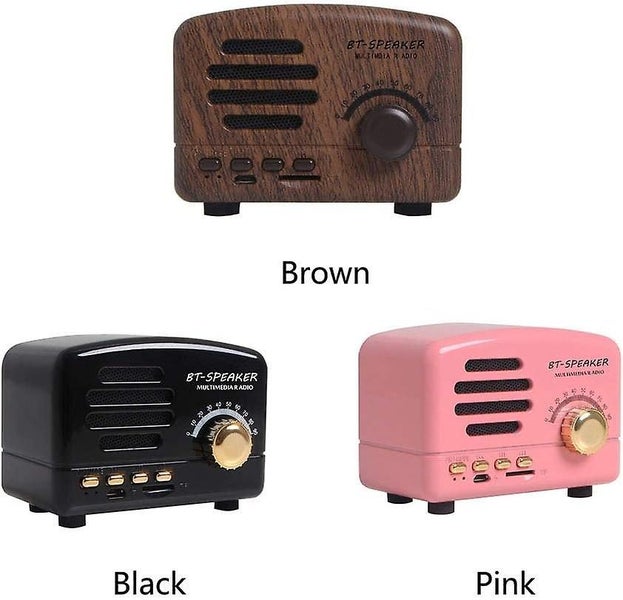 Mini Vintage Radio Portable Retro Am Fm Support Card Receiver Stereo Shortwave Carousel 4