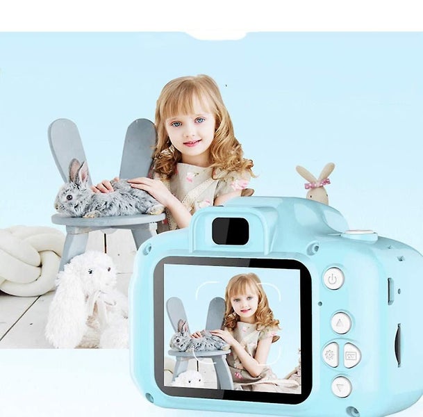 Children's Camera Blue 1300w + 32g Memory Card + Card Reader Carousel 5