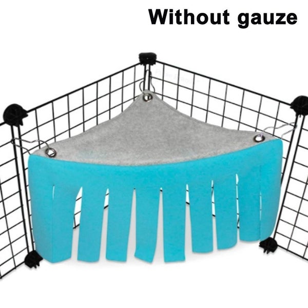 Hamster Hammock Guinea Pig Rabbit Tassel Corner House Hide Tent Nest Pet Hide Carousel 2