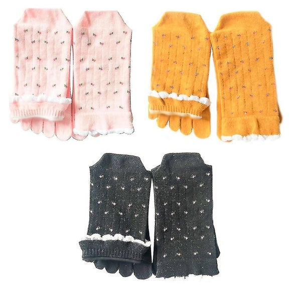 3 Pairs Socks Kids Five Toes Socks Cotton Toe Socks Five Toe Socks Holiday Soc Carousel 1