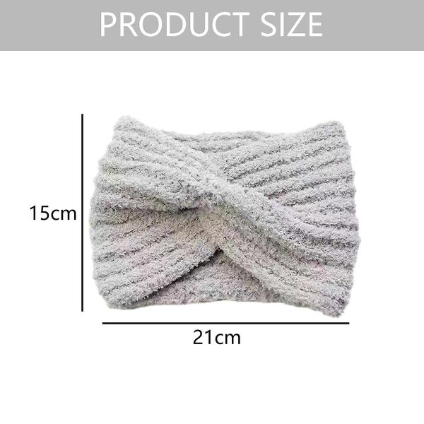 2 Pack Women Cold Weather Headbands Knit Cross Hairband Winter Ear Warmer Hai Carousel 2