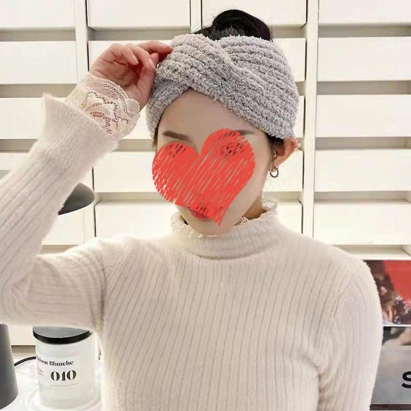 2 Pack Women Cold Weather Headbands Knit Cross Hairband Winter Ear Warmer Hai Carousel 5