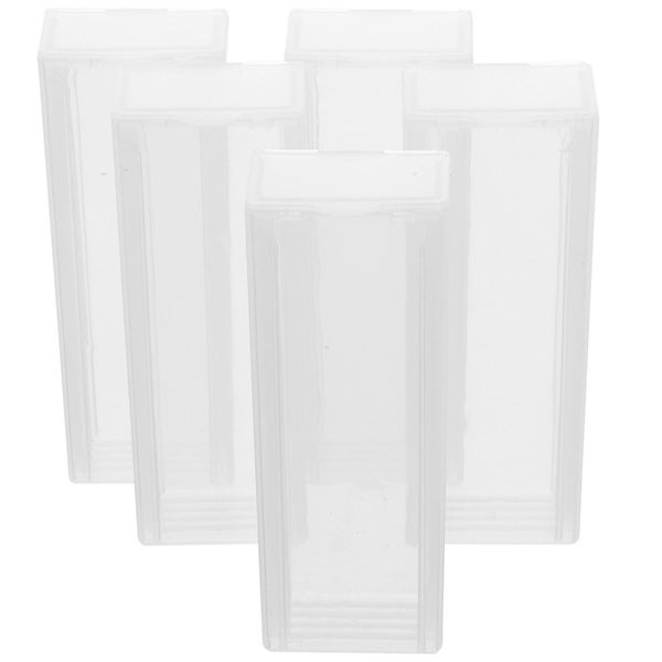 5 Pcs Slide Holder Pocket Microscope Case Microscope Slide Box Slide Case Open Carousel 1