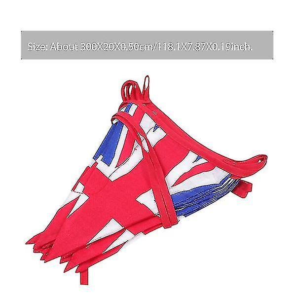 1pcs Banner British Flag Bunting Uk Flag Banner Great Britain Flag Flag Banner Carousel 3