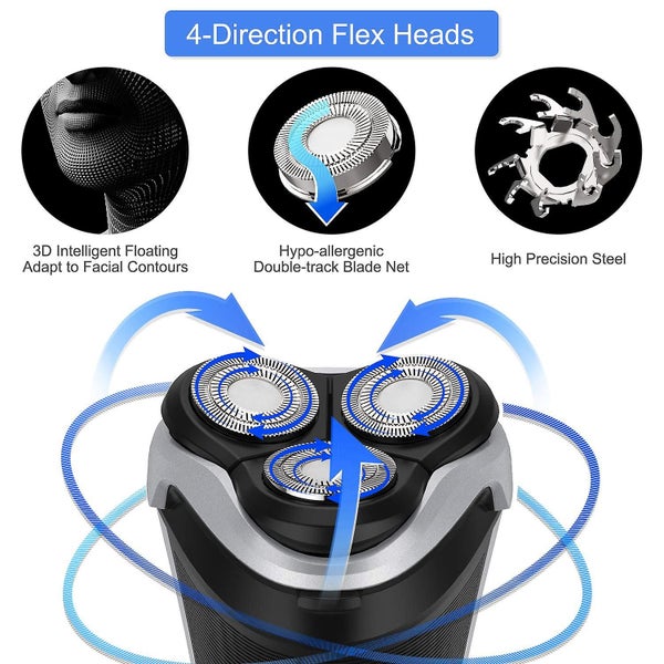 High-quality Men's Electric Shaver Corded And Cordless Rechargeable 3d Rotary Carousel 2