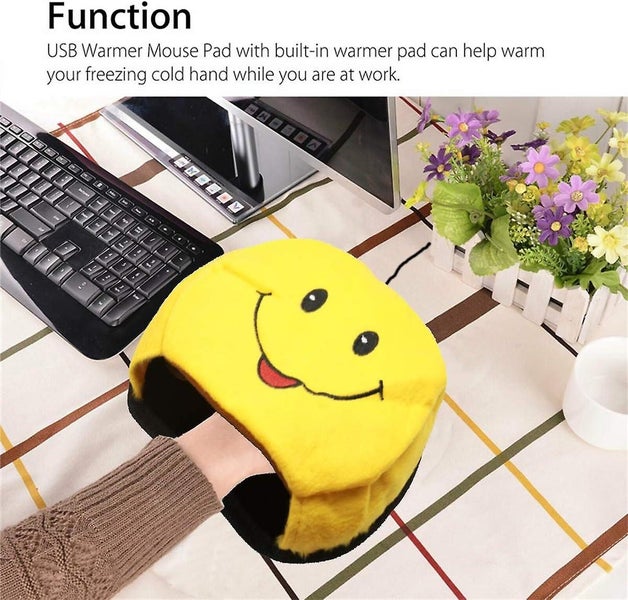Usb Heated Mouse Pad Winter Warm Plush Hand Warmer Usb Warm Mouse Pad Carousel 2