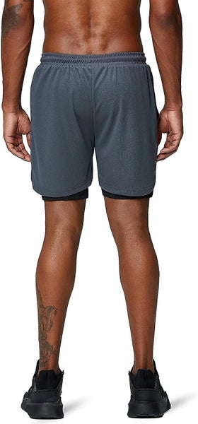 2 In 1 Running Shorts With Phone Pocket Gym Workout Quick Dry Mens Shorts 5 In Carousel 5