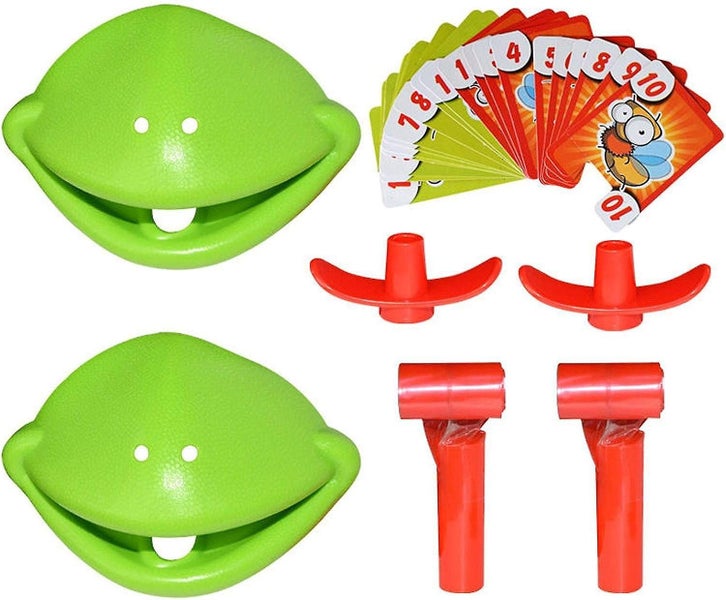 Multiplayer Board Game: Greedy Chameleon Fun Tongue Ejection Card Toy Carousel 3