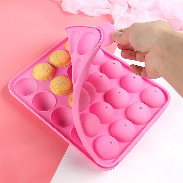 Cake Pop Mold 20 Even Hole Round Lollipop Silicone Diy Baking Spherical Chocol Carousel 5