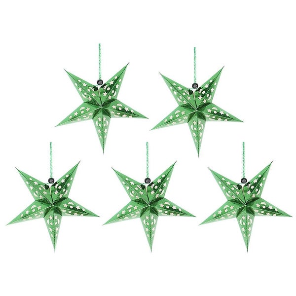 5pcs 45cm Shiny Ceiling Paper Star Party Home Hanging Lampshade Decor For Wedd Carousel 1