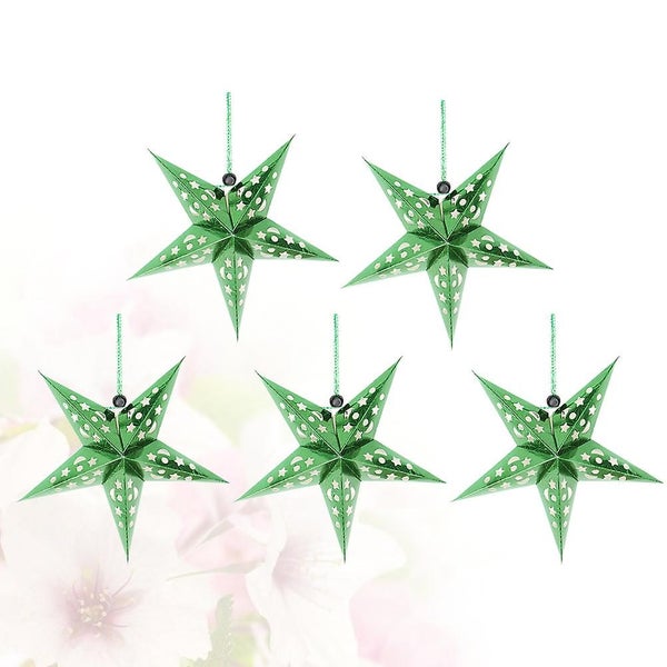 5pcs 45cm Shiny Ceiling Paper Star Party Home Hanging Lampshade Decor For Wedd Carousel 2