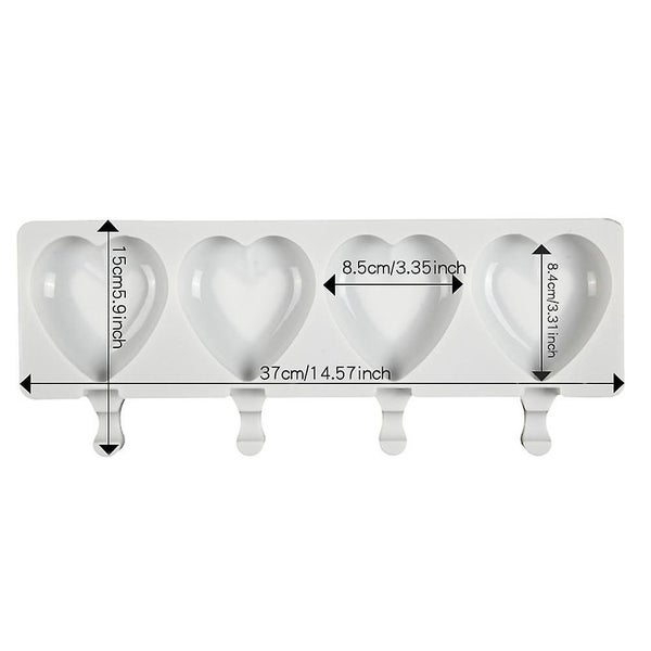 Ice Cream Moldcute Heart Shaped Silicone Ice Cream Mold Maker Making Tool Diy Carousel 2