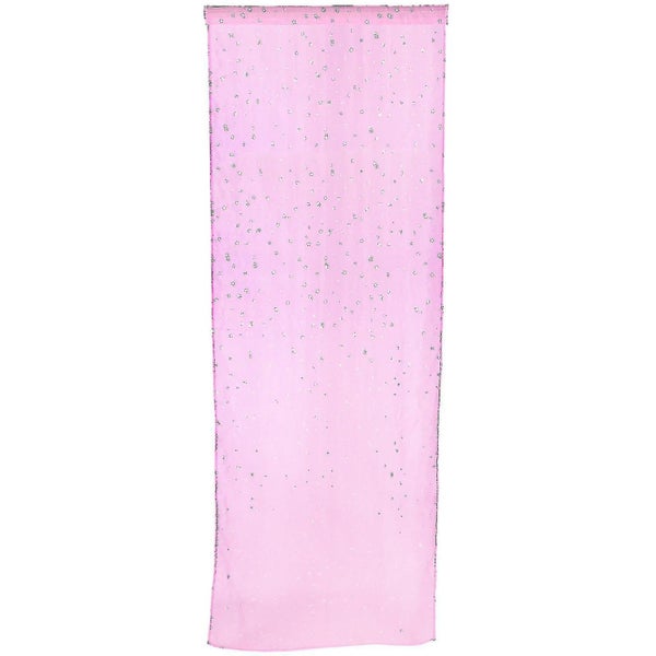 Home Fashion Sheer Curtains Grommets Romantic Silver Star Foil Window Treatmen Carousel 2