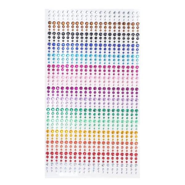 1 Sheets Rhinestone Sticker Diy Acrylic Imitation Crystal Stickers For Diy Art Carousel 1