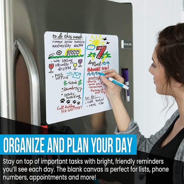 Magnetic Whiteboard For Fridge With Stain-resistant Technology Carousel 2