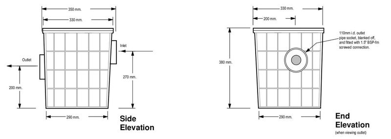 small grease trap Carousel 9