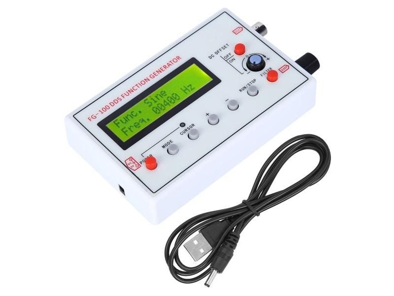 FG-100 DDS Function Generator 1HZ-500KHz Source Generator Module Waveforms Carousel 1