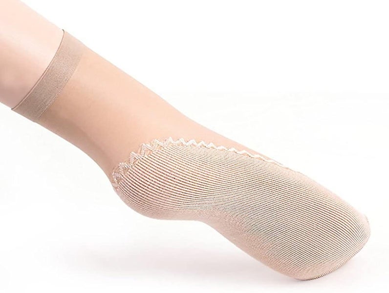 10 Pairs Cozy Silky Anti-slip Cotton Sole Sheer Ankle High Tights Hosiery Sock Carousel 2