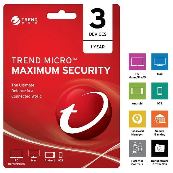 Trend Micro Maximum Security 2021 3 Devices 1 Year Carousel 1