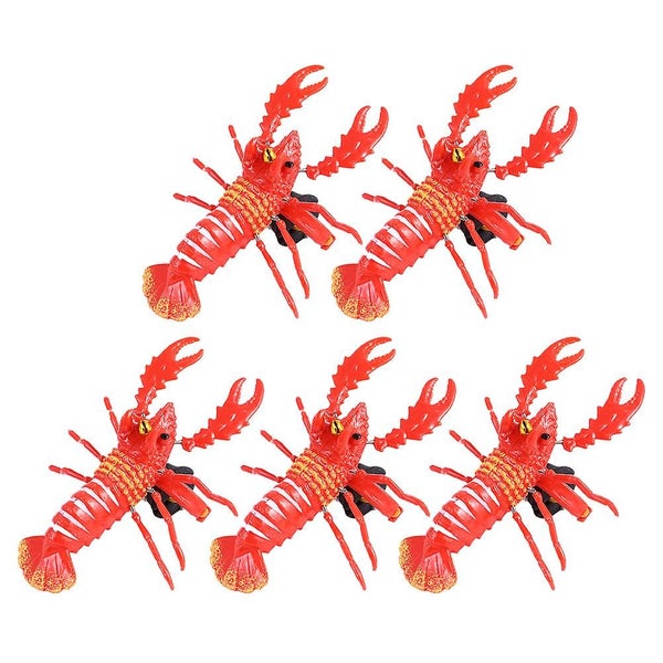 5pcs Clockwork Lobster Toy Lobster Pulling String Toy Children Wind-up Toy Carousel 1