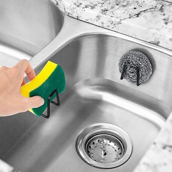2 Pack Strong Adhesive Small Sponge Holder Premium Rustproof Waterproof Kitche Carousel 2