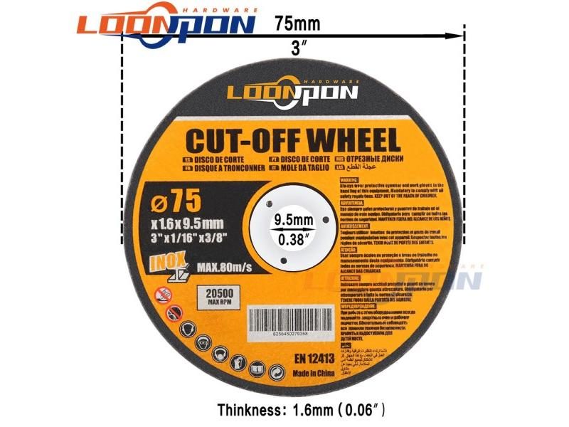 75mm HSS Saw Blade Resin Cutting Disc Flap Discs Diamond Saw Blade For Angle Carousel 1