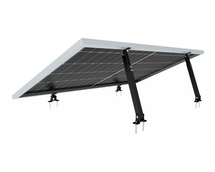 Black Anodized Aluminum Adjustable Solar Panel Mounting Bracket Tilt Mount 10-15 Carousel 2