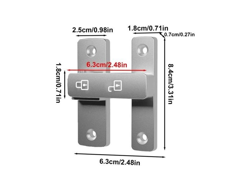 Barn Door Lock Gate Latches For Sliding Doors 180 Degree Shed Closets Window Carousel 1