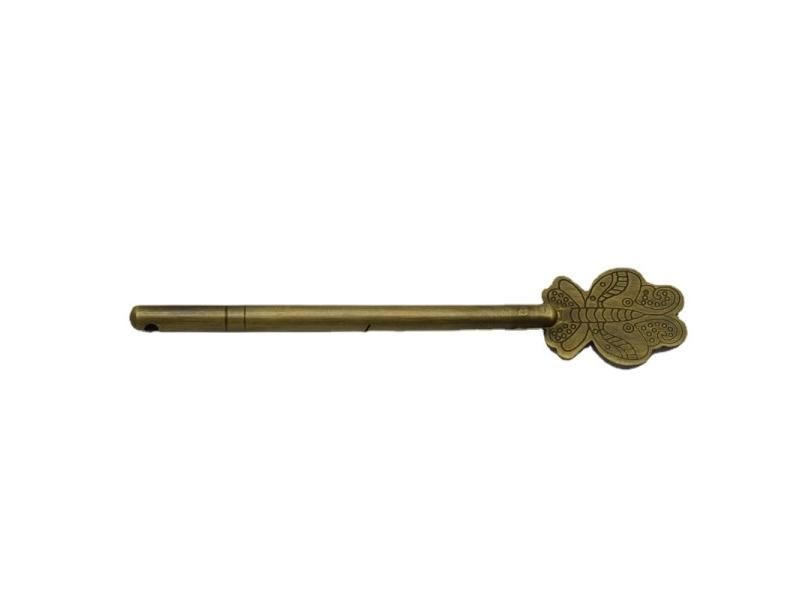 Antique Bolt Straight Lock Bolt Chinese Furniture Hardware Brass Locking Pin Carousel 2