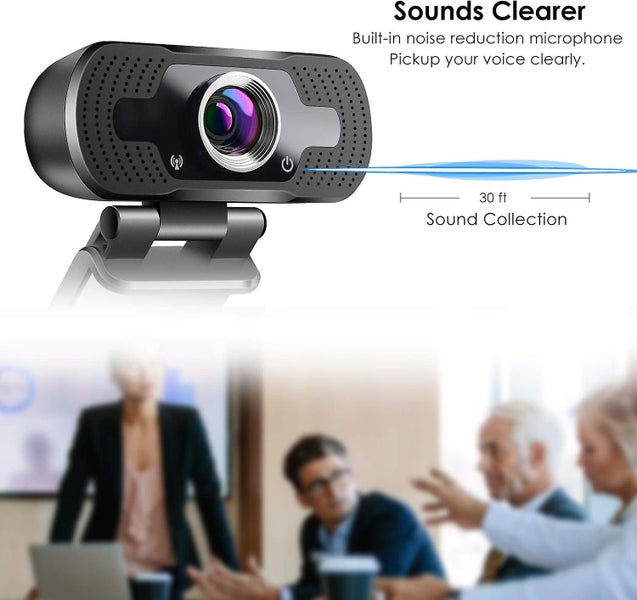 1080p Webcam With Microphone Pc Desktop Laptop Usb Webcams For Video Calling Co Carousel 2