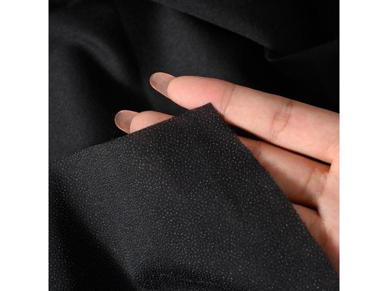 Black And White Single-sided Interlining Adhesive Fabric Soft Chiffon Lining Carousel 1