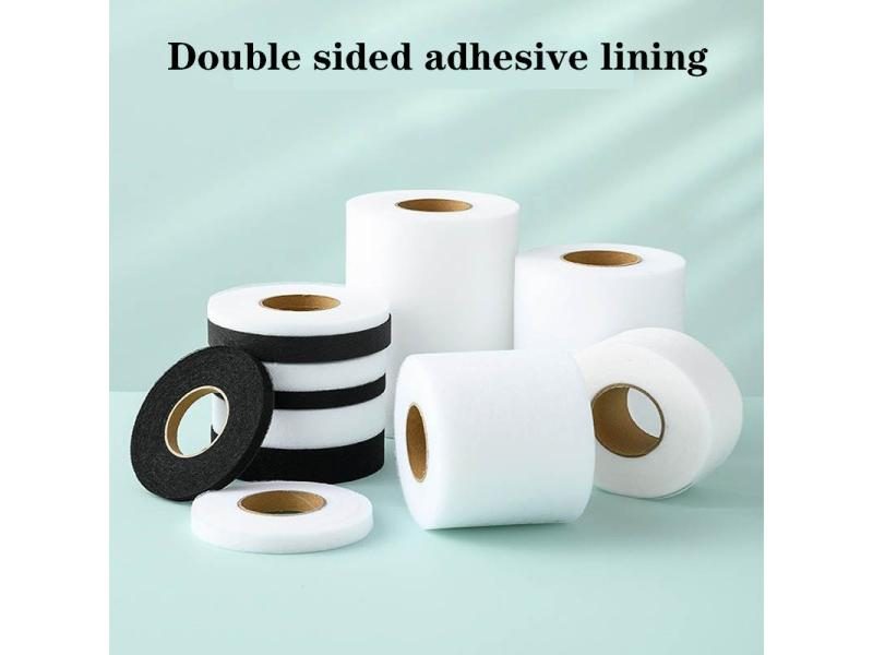 70Yards Black White Double Sided Interlining Fabric For Clothes DIY Sewing Carousel 2