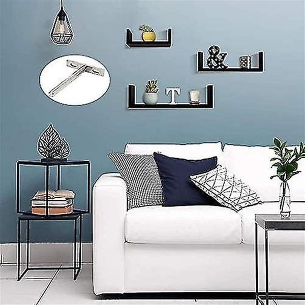 6-piece Concealed Shelf Support Floating Shelf Brackets For Wall Decoration Carousel 2