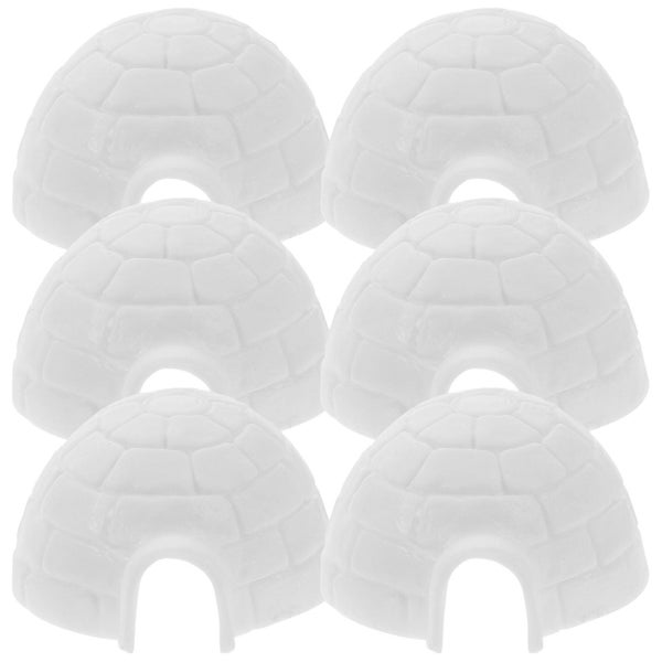 6pcs Simulated Decor Children Toys Polar Model Igloo Figurine For Kids Polar C Carousel 1