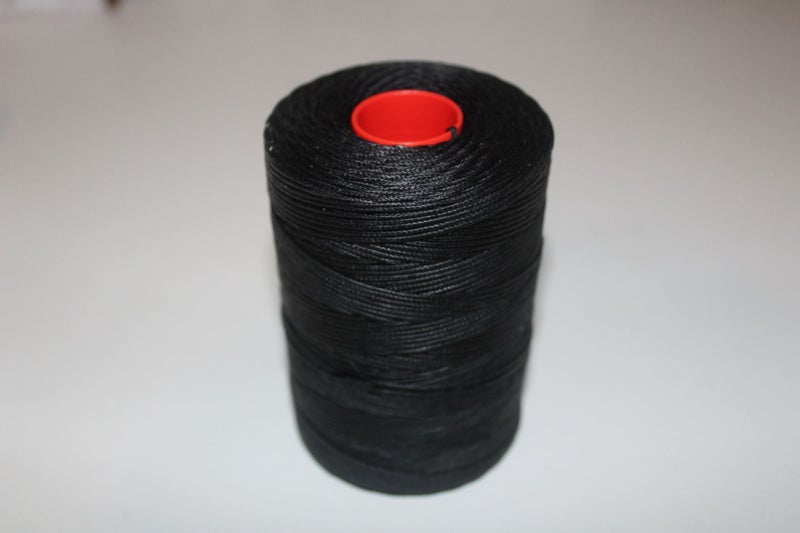 BRAIDED WAXED THREAD... 1.2 MM WHITE , BLACK OR BROWN 400M Carousel 4