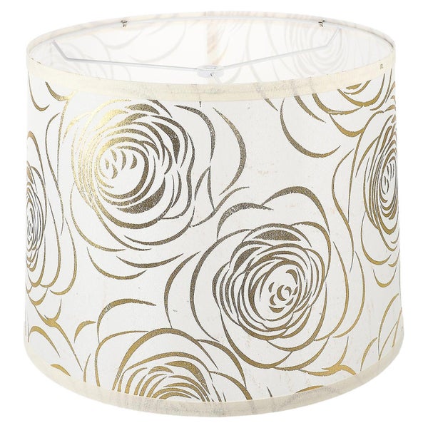 Indoors Decorative Lampshade Gilding Roes Pattern Lampshade Fabric Drum Lampsh Carousel 2
