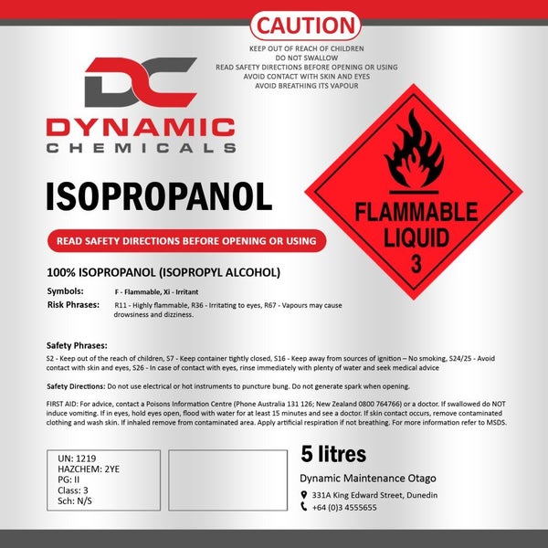 Isopropyl Alcohol (IPA) - 5 Litre Carousel 1