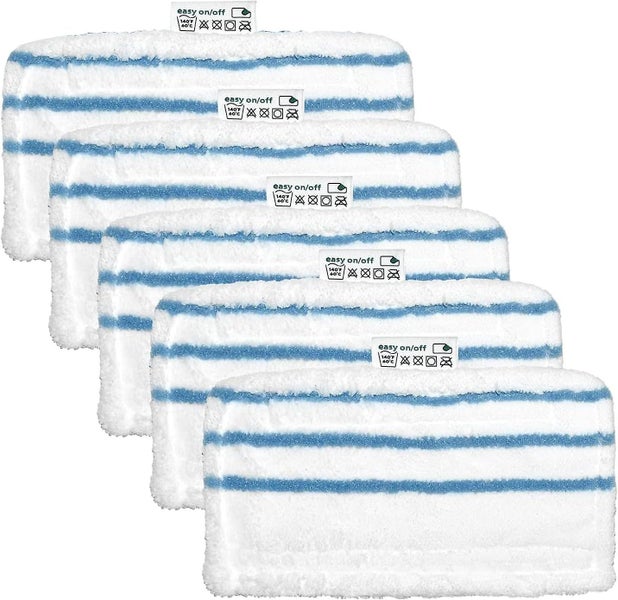 Pack Of 5 Rectangular Microfiber Cloths For Black+decker Steam Mop Alternative Carousel 1