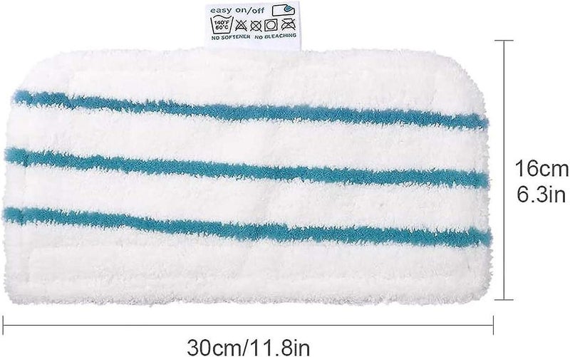 Pack Of 5 Rectangular Microfiber Cloths For Black+decker Steam Mop Alternative Carousel 5