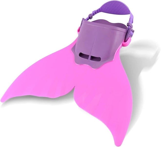 1pcs Training Swim Fins Mermaid Fins For Kids Swimmingpink Carousel 1