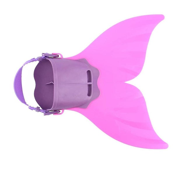 1pcs Training Swim Fins Mermaid Fins For Kids Swimmingpink Carousel 2