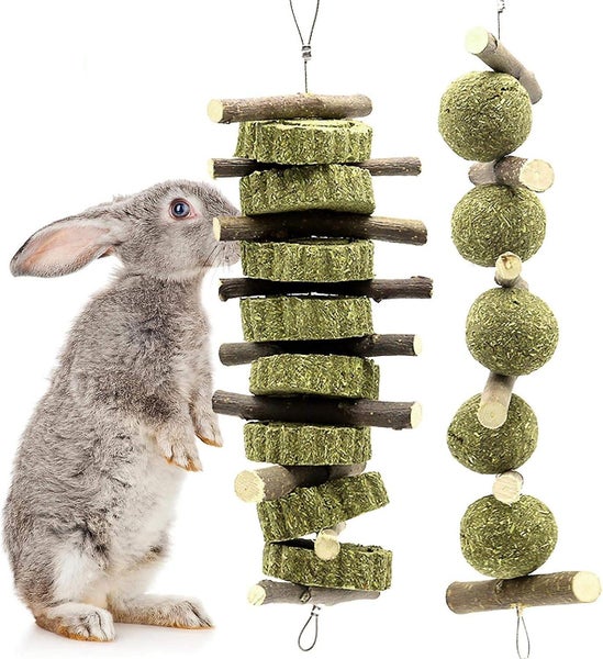 Chew Toys For Teeth Molar Rabbit Toys Natural Organic Apple Sticks For Rabbits Carousel 1