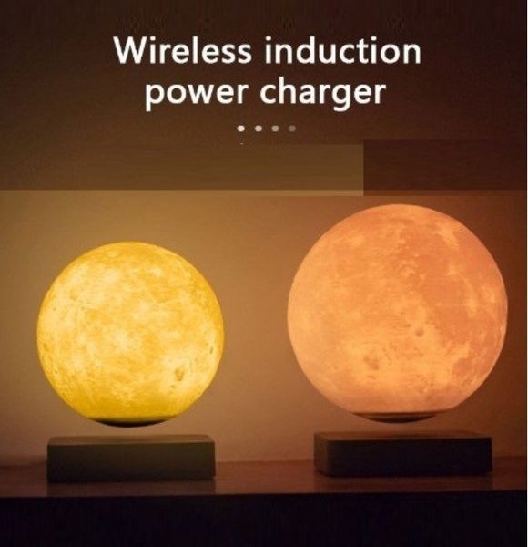 Magnetic Levitating Touch Lamp, 3D Printing Moon. Big Size. Carousel 13